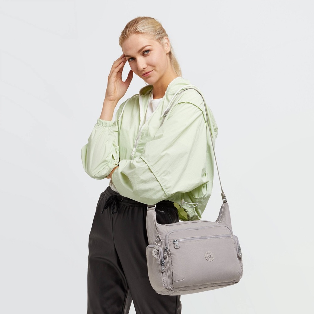 Kipling Women's Gabbie Crossbody Handbag with Adjustable Strap NWT Gray Gris - Picture 3 of 6